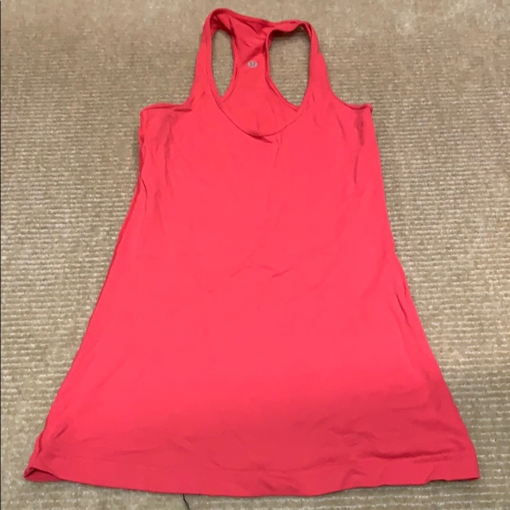 Hot pink lulu lemon workout tank